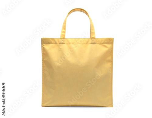 Reusable tote bag standing upright in simple studio shot