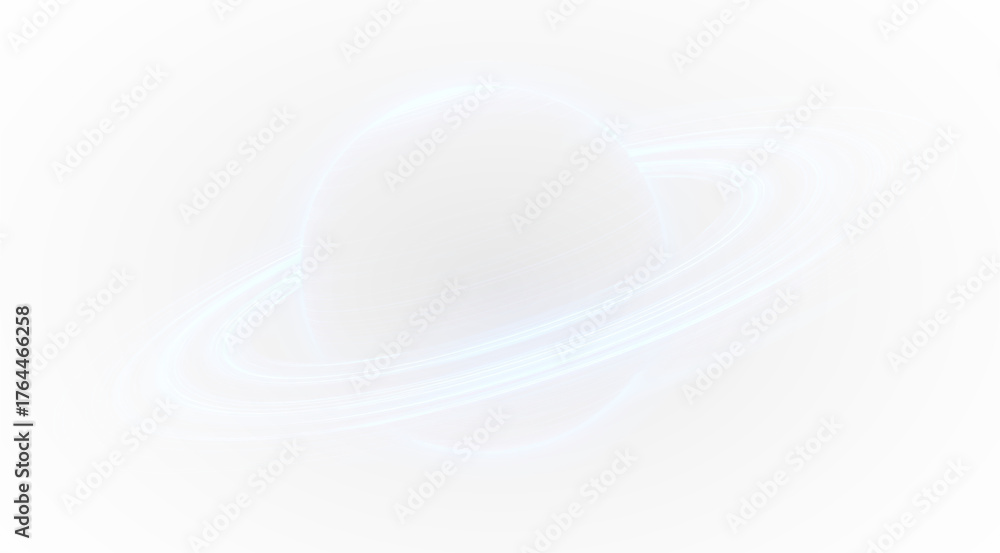 Obraz premium Ringed planet isolated on a transparent background