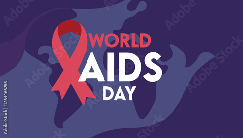 World AIDS Day: A visual reminder of the ongoing global fight against HIV/AIDS, featuring the iconic red ribbon and a map of the world.