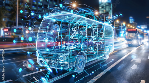Holographic solutions enhance eco-friendly transportation with smart navigation, energy efficiency, safety, and sustainable mobility.