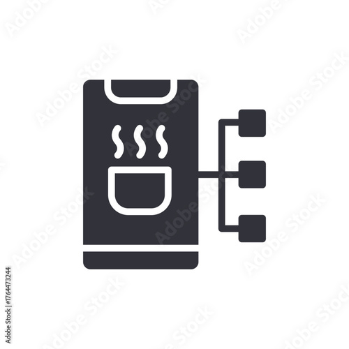 Smartphone Connected To Cloud Server Hot Application