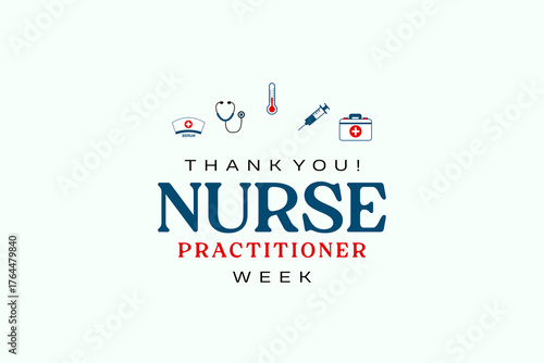 Nurse Practitioner Week holiday concept