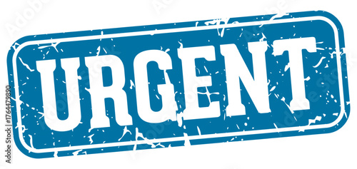 urgent rectangular sign. urgent stamp