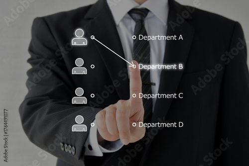 人員配置を行うビジネスマンのイメージ画像