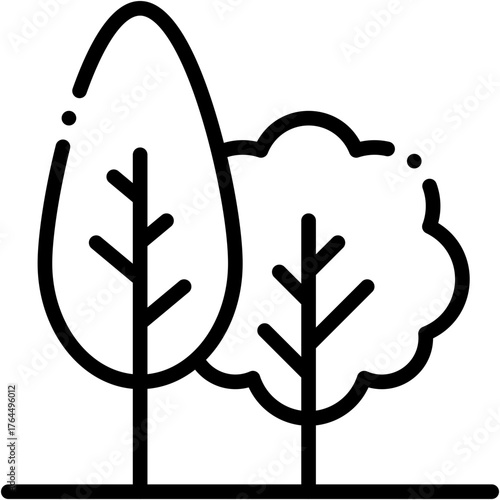 vector icon Woodland, Jungle, Trees, Green Energy, Forest, Ecology And Environment