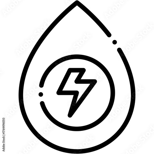 vector icon Hydroelectricity, Eco, Energy, Hydro Power, Eco Friendly, Green Energy