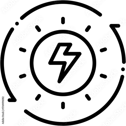 vector icon Sun, Renewable Energy, Eco Friendly, Recycle, Environment, Sun Energy