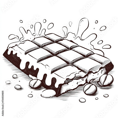 Chocolate Bar, coloring pag...