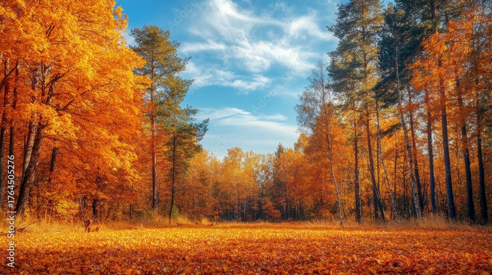 Fototapeta premium autumn in the forest