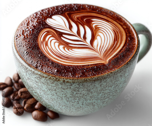cappuccino isolated on white