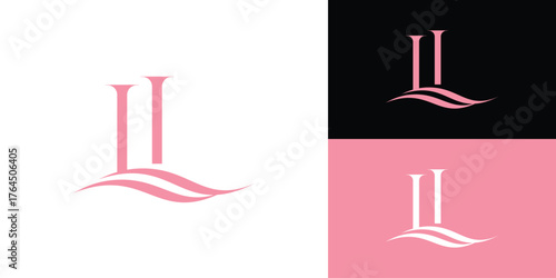 Elegant and Luxury LL logo design