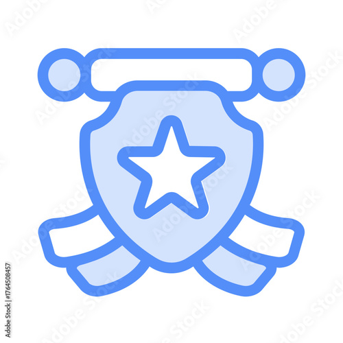 armistice day icon with lineal color style