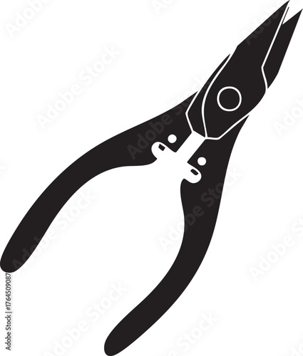 vector illustration of a pliers