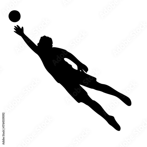 Silhouette football player's
