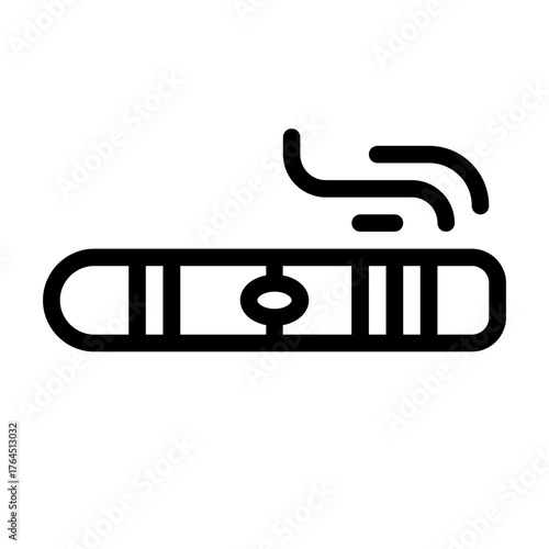 cigarette icon with line style