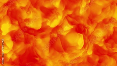 Fiery Abstract Backgrounds - Dynamic Orange and Yellow Swirls of Heat.