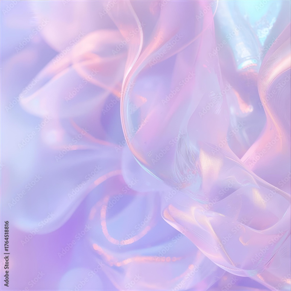 Fototapeta premium Pearlescent Mesh Gradient (Lavender Baby Blue)