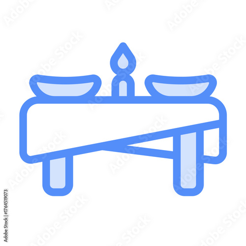 banquet icon with lineal color style