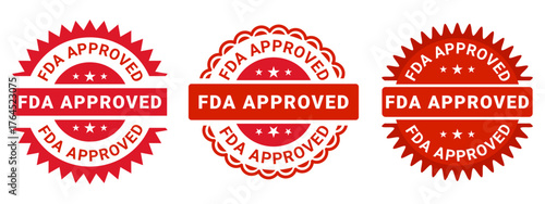 FDA Approved Red Badge Label Seal Design