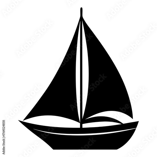 ship on white background