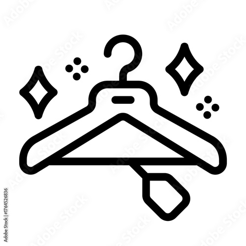 new clothes icon with line style