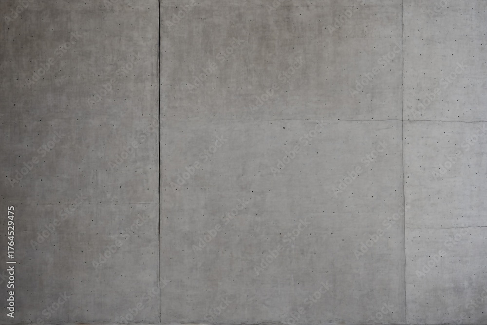 Fototapeta premium Smooth Concrete Wall Surface – Modern Minimalist Grey Texture for Backgrounds and Architecture Mockups