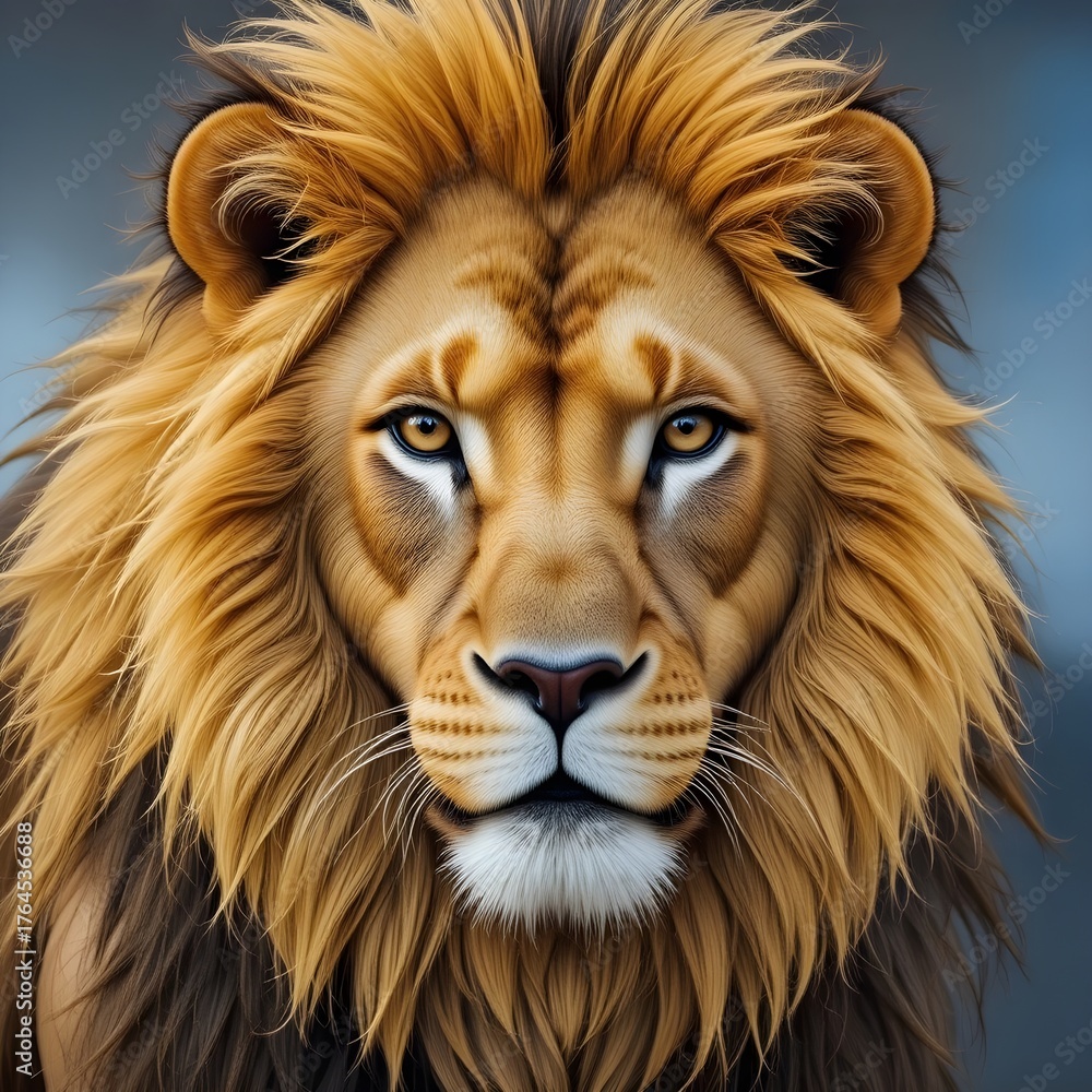 Naklejka premium head of lion