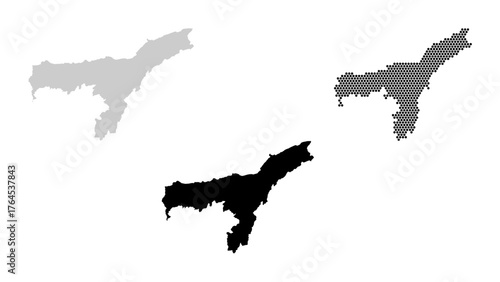 Explore Assam India: A Detailed Map for Travel, Business, and Education Projects, Highlighting Key Regions and Geographical Features