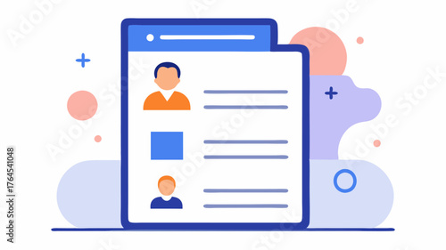 A stylish loan application form with streamlined flat icons for personal information inputs showcasing an intuitive and userfriendly layout.