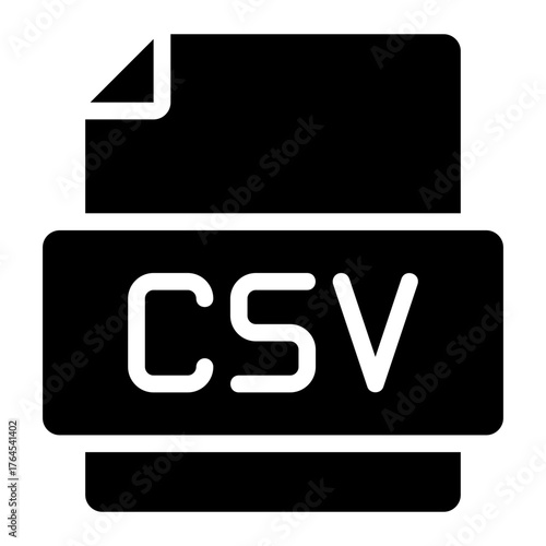 csv glyph icon