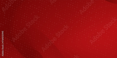 Red diagonal geometric shape with halftone. Modern fiber textured vector eps 10
