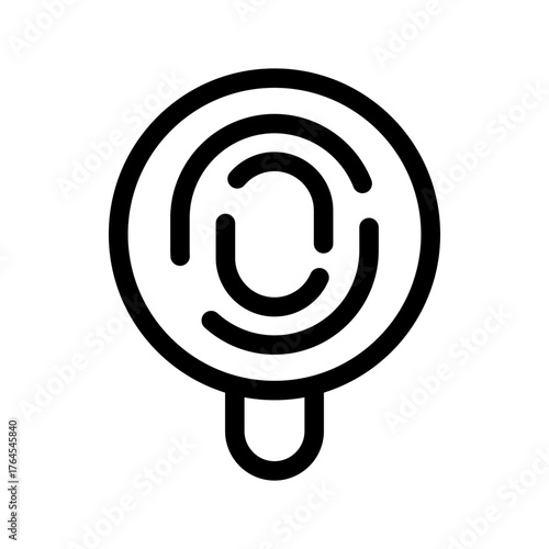 Criminology Icon Vector Symbol Design Illustration