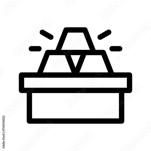 Gold Icon Vector Symbol Design Illustration