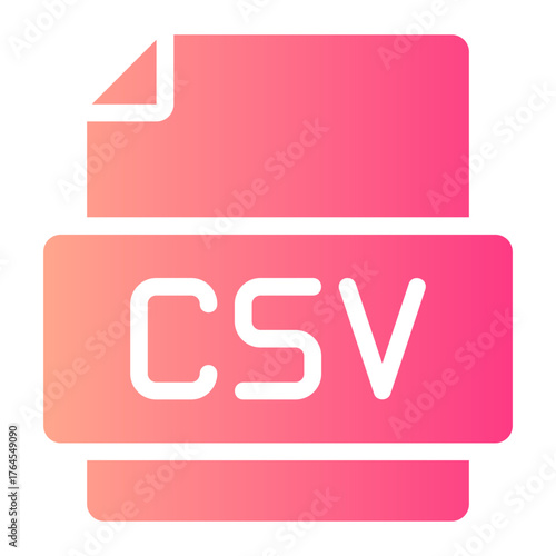 csv gradient icon