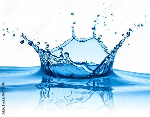 Pure Water Drops and Reflections in Nature