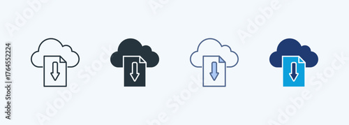 Cloud Backup Multiple Style Icon Collection