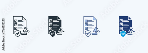 Regulatory Compliance Multiple Style Icon Collection