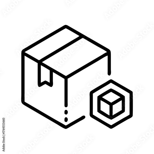 Cardboard token shown next to a cardboard box highlights simple packaging solutions for shipping products safely and efficiently in various locations