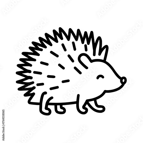 Spiky Forest Animal Porcupine Icon 