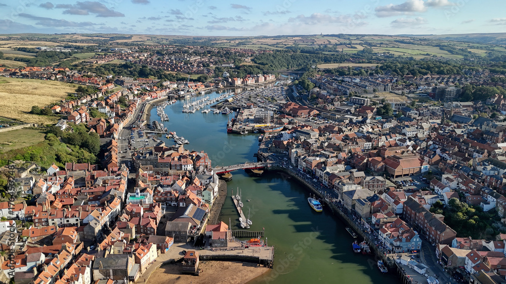 Obraz premium drone shot of Whitby