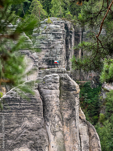 Prachov Rocks sandstone formations in Bohemian Paradise, Czech Republic