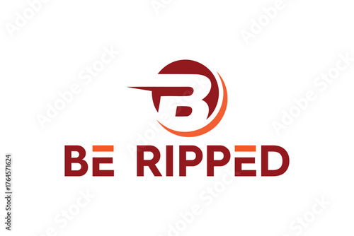 Be Ripped Fitness Sport Logo Design