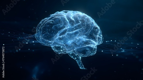 Digitale Gehirnstruktur aus Lichtpartikeln
