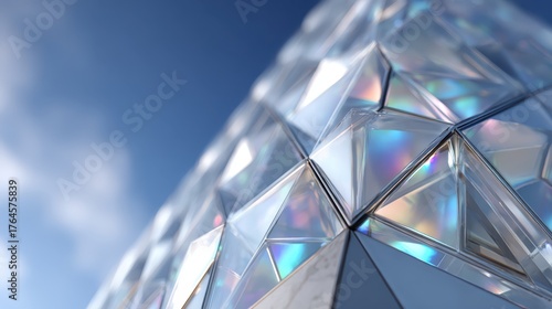 Abstract close-up of a geom...