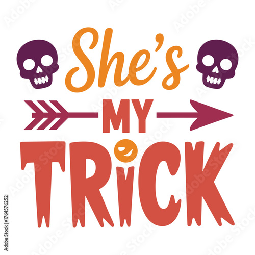 Spooky fun for everyone embracing Halloween spirit with playful skull graphics and festive trick or treat vibes