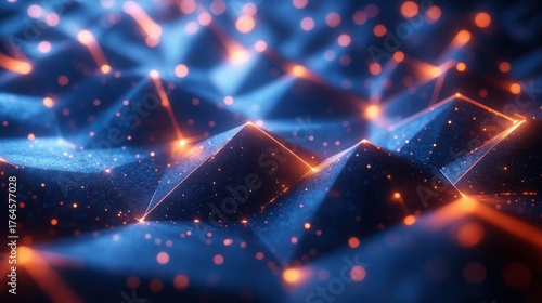 Futuristic geometric shapes...