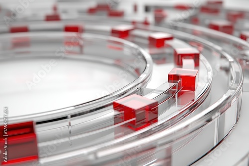 Transparent circular tracks...