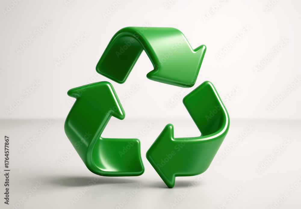 Fototapeta premium Symbole de recyclage écologique - illustration durable et moderne