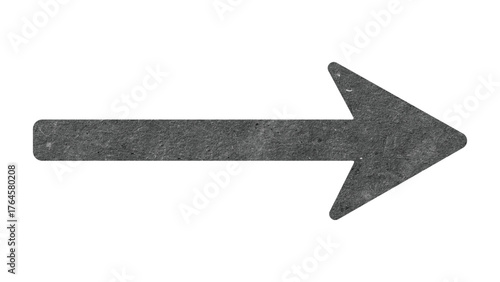 Right Pointer Symbol in Rough Stamped Style, Perfect for Progress and UI Design.