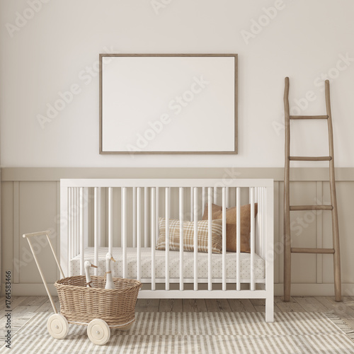 Nursery interior in scandin...